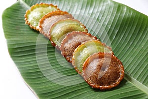 Malaysian traditional kuih pinjaram