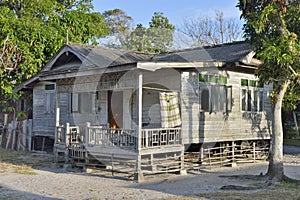 Malaysian wooden beach house