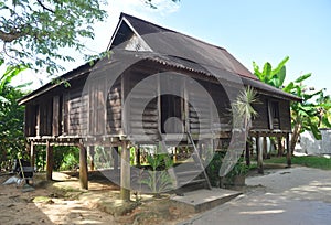 Malaysian wooden house