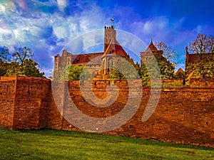 Malbork castle in Poland