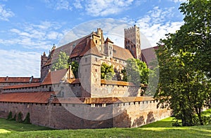 Malbork castle in Pomerania region of Poland photo