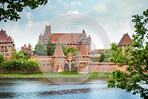 Malbork (Marienburg) Castle in Pomerania, Poland. photo