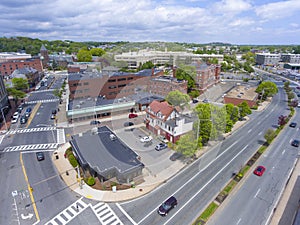 Malden city aerial view, Massachusetts, USA