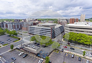 Malden city aerial view, Massachusetts, USA