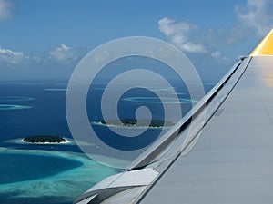 The Maldives - aerial view