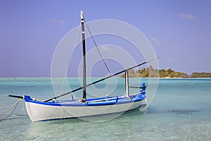 Maldives: the beautiful coastline of sun island in Ari atoll