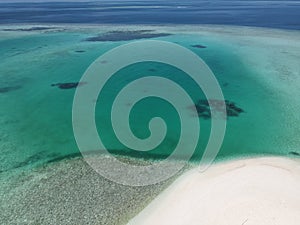 Maldives Holiday Atoll Resort from above