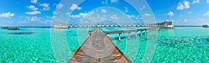 Maldives island Panorama photo