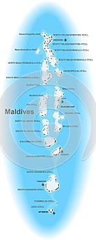 Maldives map