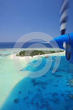 Maldives and Resort aerial