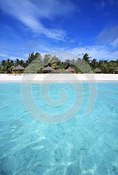 Maldives from the sea