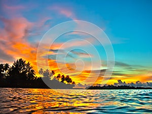 Maldives sunset