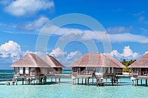 Maldivian water bungalows