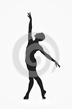 Male ballet dancer silhouette