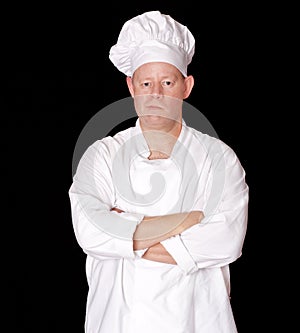 Male chef with arms crossed