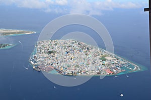 Male City, the capital or the Republic of Maldives