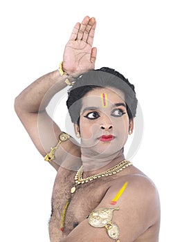 Male classical dancer from asia