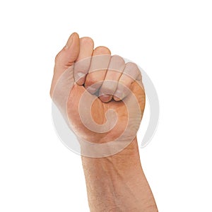 Male clenched fist
