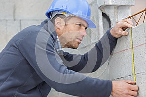 male concrete masonry worker