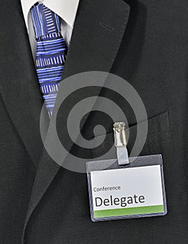 Male conference delegate