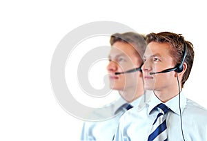 Male customer support service