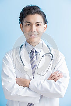 Male doctor smile to you