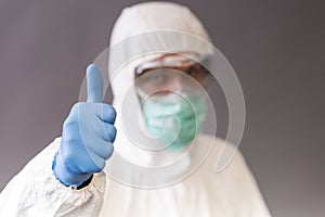 Male doctor with surgical mask