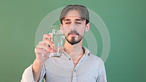 Male Drinking Water