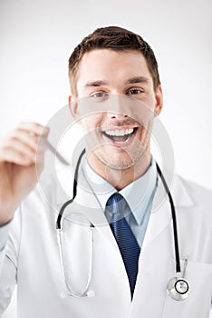 Male ear nose throat doctor