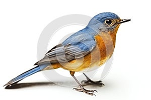 Male Eastern Bluebird (Sialia sialis) isolated on white background