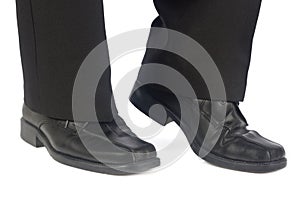 Male elegant shoes and trousers