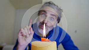 Male encouraging to celebrate birthday alone