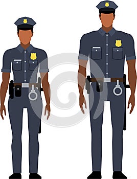 Male and female Cops photo