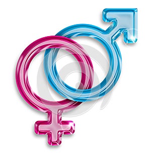 Male and female gender symbols