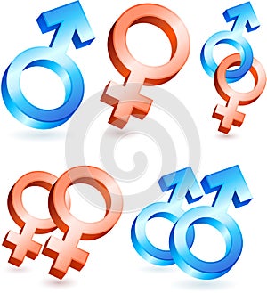 Male and Female Gender Symbols