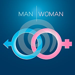 Male and female gender symbols