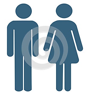 Male and Female glyph Vector Icon special Signs and symbols