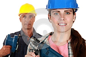 Male and female laborers