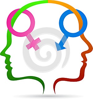 Male female sex symbol
