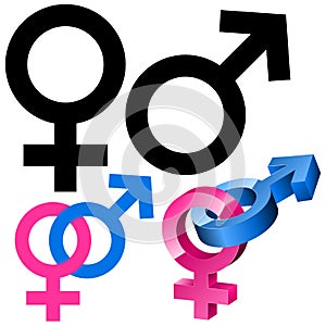 Male and female signs