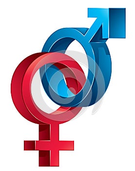 Male and female signs.