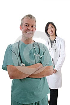 Male/female Surgeon/Doctor team