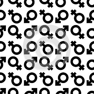 Male female symbol background