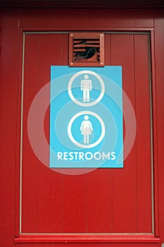 Male and female toilet signs