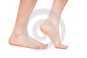 Male foot, heel, feet