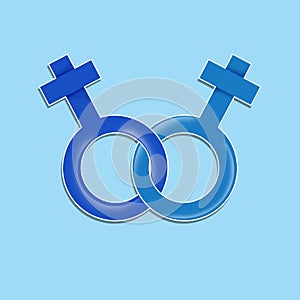 Male gay symbols icon