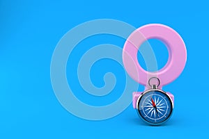 Male gender with compass