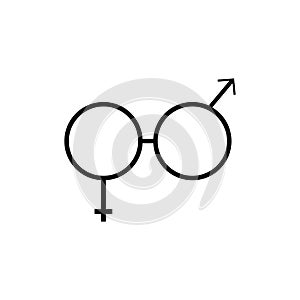 Male gender sign and female gender sign eps ten