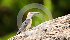 Male golden-fronted woodpecker