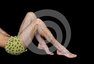 Male hairy legs